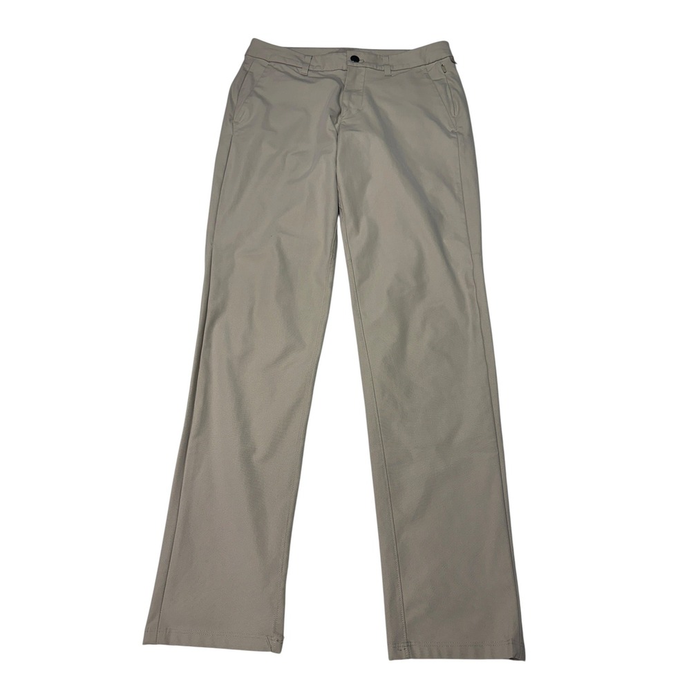 Lululemon ABC Slim-Fit Trouser Warpstreme Tan Khaki Chinos Mens 30 x 30